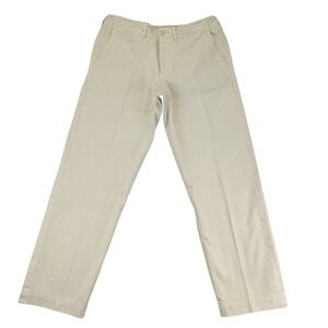 J.Crew Wallace & Barnes Mens Selvedge Officer Chino Pants Khaki 33x32 NWT AZ698